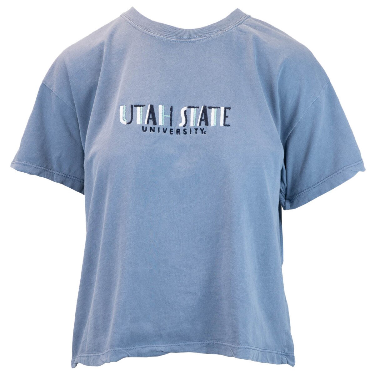 Women's Utah State Retro Embroidered T-Shirt